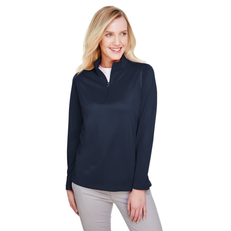 Buy Harriton M748W Ladies Advantage Snag Protection Plus Quarter-Zip | ApparelChoice.ca