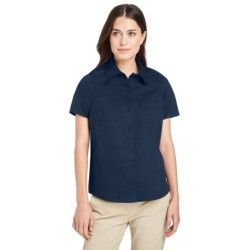 Buy Harriton M585W Ladies Advantage IL Short-Sleeve Work Shirt | ApparelChoice.ca