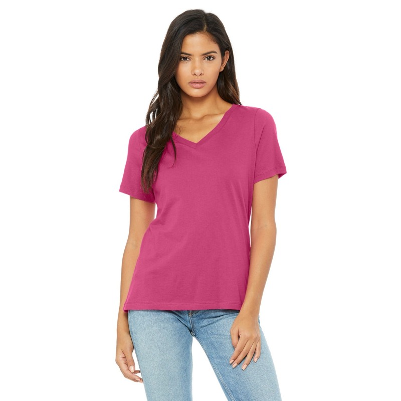 Buy Bella + Canvas 6405 Ladies Relaxed Jersey V-Neck T-Shirt | ApparelChoice.ca