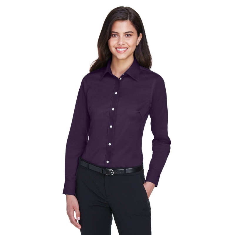 Buy Devon & Jones DG530W Ladies Crown Collection Solid Stretch Twill Woven Shirt | ApparelChoice.ca