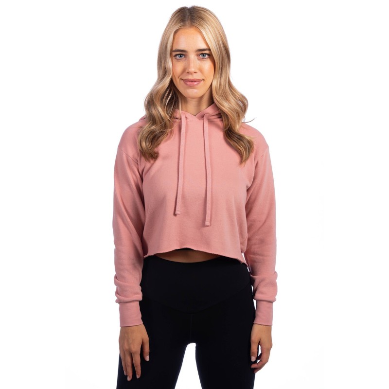 Buy Next Level Apparel 9384 Ladies Cropped Pullover Hooded Sweatshirt | ApparelChoice.ca