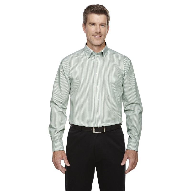 Buy Devon & Jones D645 Men's Crown Collection Banker Stripe Woven Shirt | ApparelChoice.ca