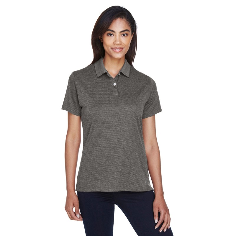 Buy Devon & Jones DG210W Ladies Pima-Tech Jet Pique Heather Polo | ApparelChoice.ca