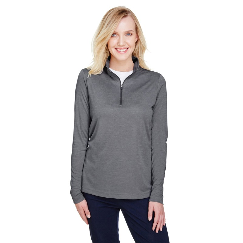 Buy Team 365 TT31HW Ladies Zone Sonic Heather Performance Quarter-Zip | ApparelChoice.ca