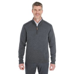 Buy Devon & Jones DG478 Men's Manchester Fully-Fashioned Quarter-Zip Sweater | ApparelChoice.ca