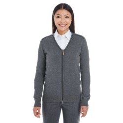 Buy Devon & Jones DG478W Ladies Manchester Fully-Fashioned Full-Zip Cardigan Sweater | ApparelChoice.ca
