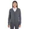 Buy Devon & Jones DG478W Ladies Manchester Fully-Fashioned Full-Zip Cardigan Sweater | ApparelChoice.ca