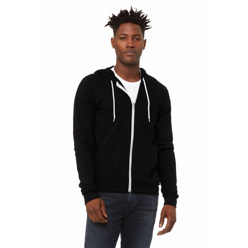 Buy Bella + Canvas 3739 Unisex Sponge Fleece Full-Zip Hooded Sweatshirt | ApparelChoice.ca