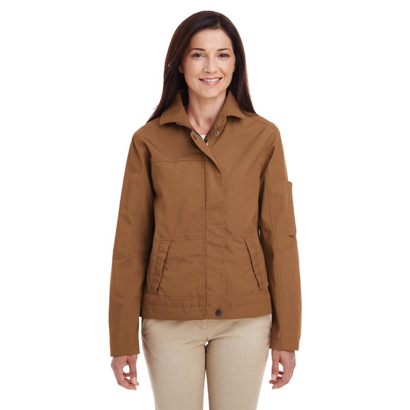 Buy Harriton M705W Ladies Auxiliary Canvas Work Jacket | ApparelChoice.ca