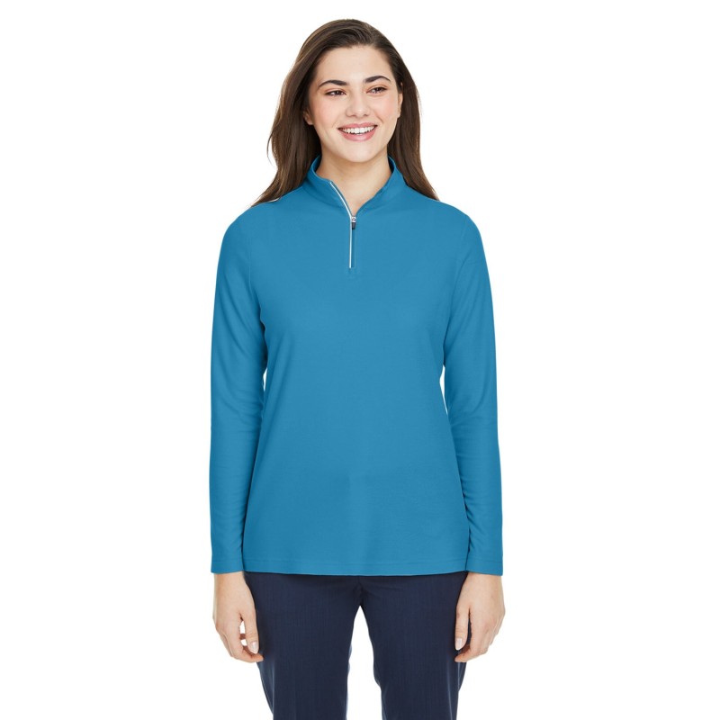 Buy Core365 CE405W Ladies Fusion ChromaSoft Pique Quarter-Zip | ApparelChoice.ca