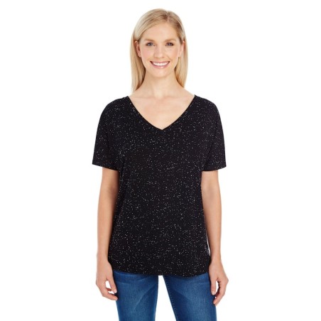 Buy Threadfast 203FV Ladies Triblend Fleck Short-Sleeve V-Neck T-Shirt | ApparelChoice.ca