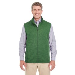 Buy Devon & Jones DG797 Men's Newbury Melange Fleece Vest | ApparelChoice.ca