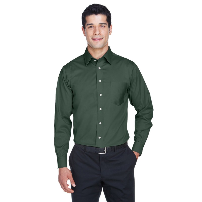 Buy Devon & Jones DG530 Men's Crown Collection Solid Stretch Twill Woven Shirt | ApparelChoice.ca