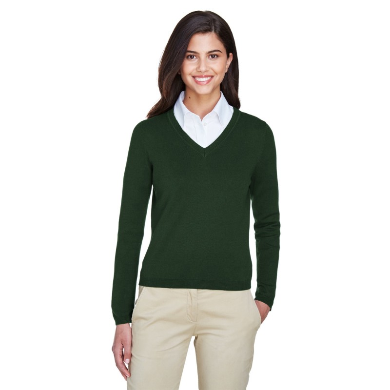 Buy Devon & Jones D475W Ladies V-Neck Sweater | ApparelChoice.ca