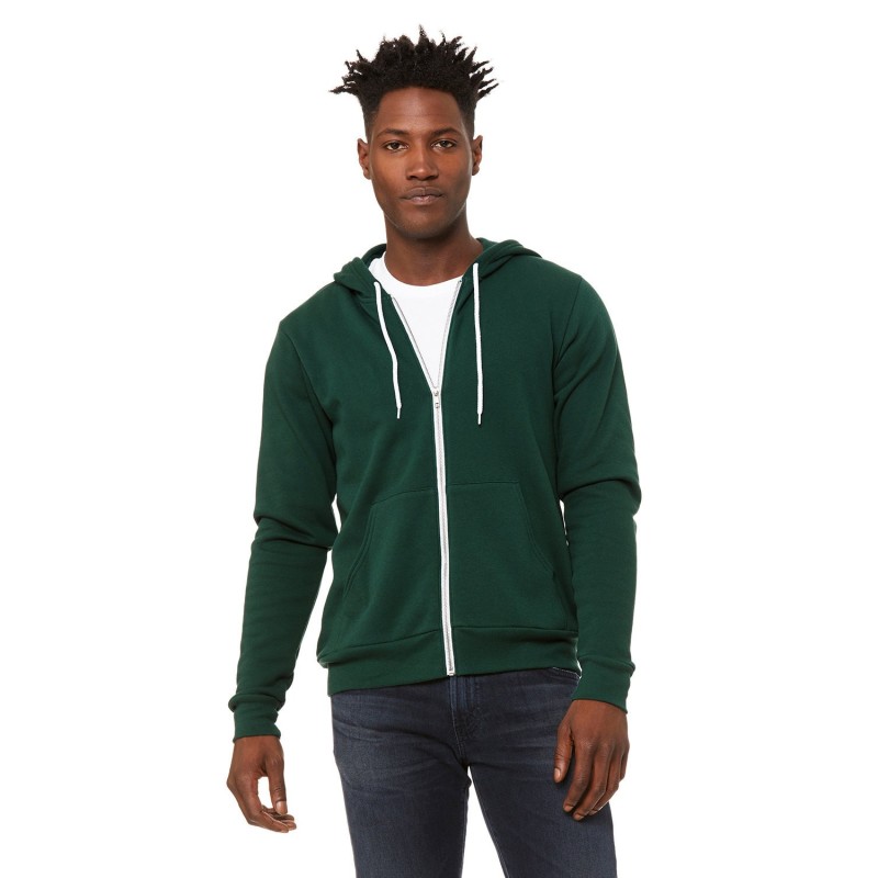 Buy Bella + Canvas 3739 Unisex Sponge Fleece Full-Zip Hooded Sweatshirt | ApparelChoice.ca