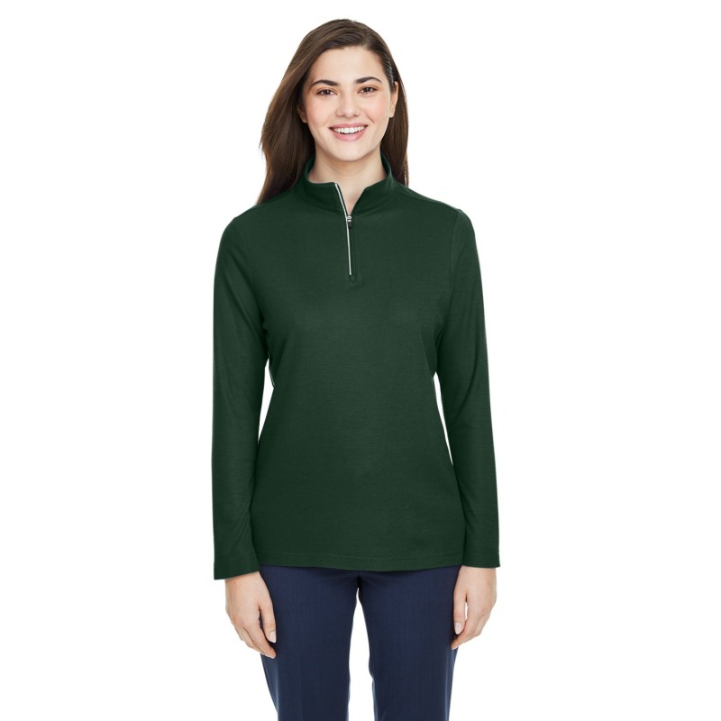 Buy Core365 CE405W Ladies Fusion ChromaSoft Pique Quarter-Zip | ApparelChoice.ca
