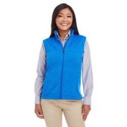 Buy Devon & Jones DG797W Ladies Newbury Melange Fleece Vest | ApparelChoice.ca