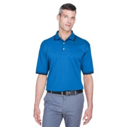 Buy Devon & Jones D140 Men's Tipped Perfect Pima Interlock Polo | ApparelChoice.ca