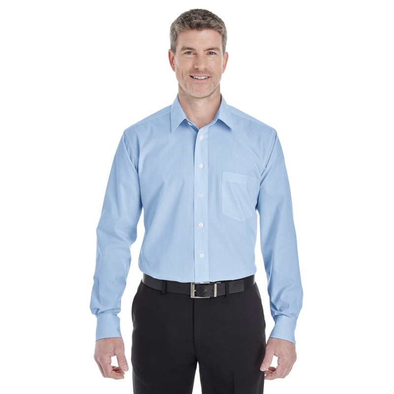 Buy Devon & Jones DG534 Men's Crown Collection Striped Woven Shirt | ApparelChoice.ca