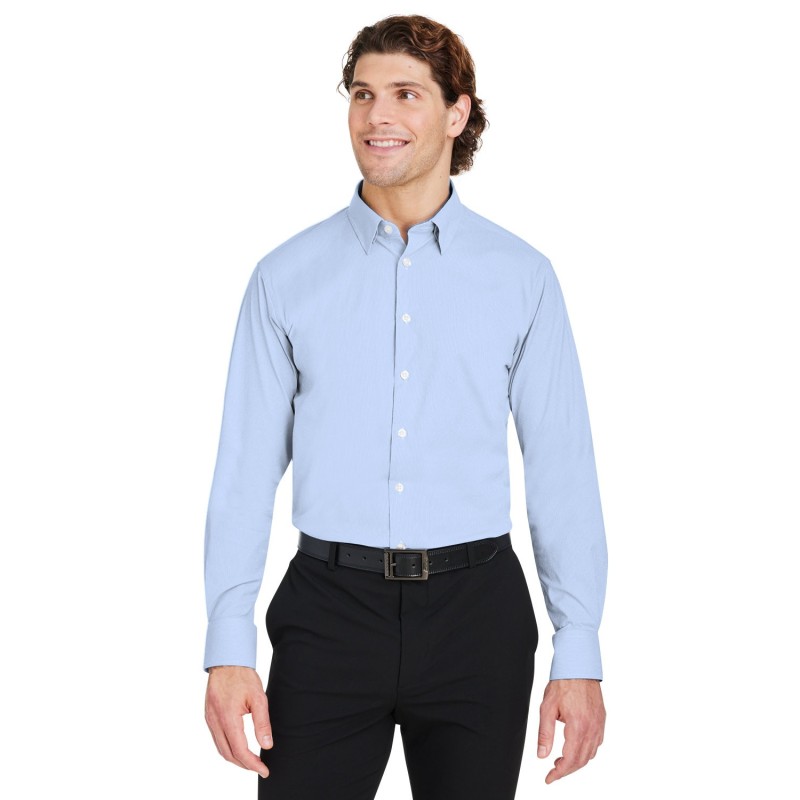 Buy Devon & Jones DG537 Crownlux Performance Men's Microstripe Shirt | ApparelChoice.ca