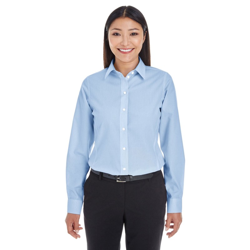 Buy Devon & Jones DG534W Ladies Crown Collection Striped Woven Shirt | ApparelChoice.ca