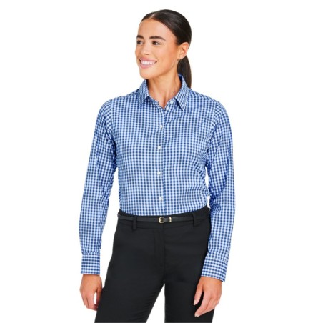 Buy Devon & Jones DG536W Crownlux Performance Ladies Gingham Shirt | ApparelChoice.ca