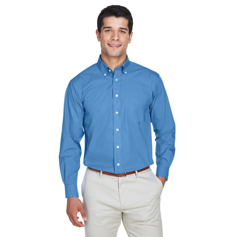Buy Devon & Jones D620 Men's Crown Collection Solid Broadcloth Woven Shirt | ApparelChoice.ca