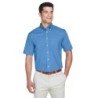 Buy Devon & Jones D620S Men's Crown Woven Collection Solid Broadcloth Short-Sleeve Shirt | ApparelChoice.ca