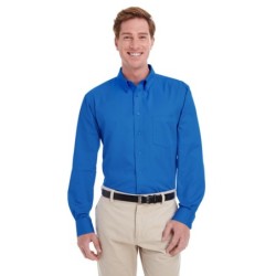 Buy Harriton M581 Men's Foundation 100% Cotton Long-Sleeve Twill Shirt with Teflon | ApparelChoice.ca