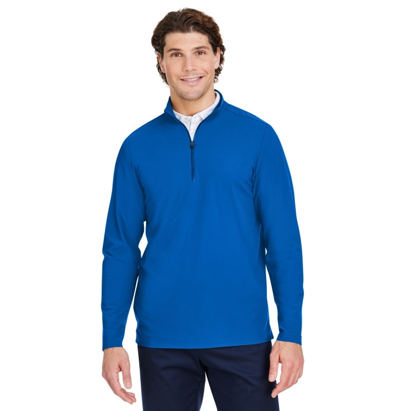 Buy Devon & Jones DG410 Crownlux Performance Men's Windsor Welded Quarter-Zip | ApparelChoice.ca
