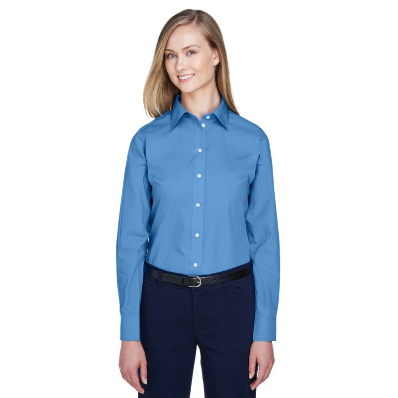Buy Devon & Jones D620W Ladies Crown Collection Solid Broadcloth Woven Shirt | ApparelChoice.ca
