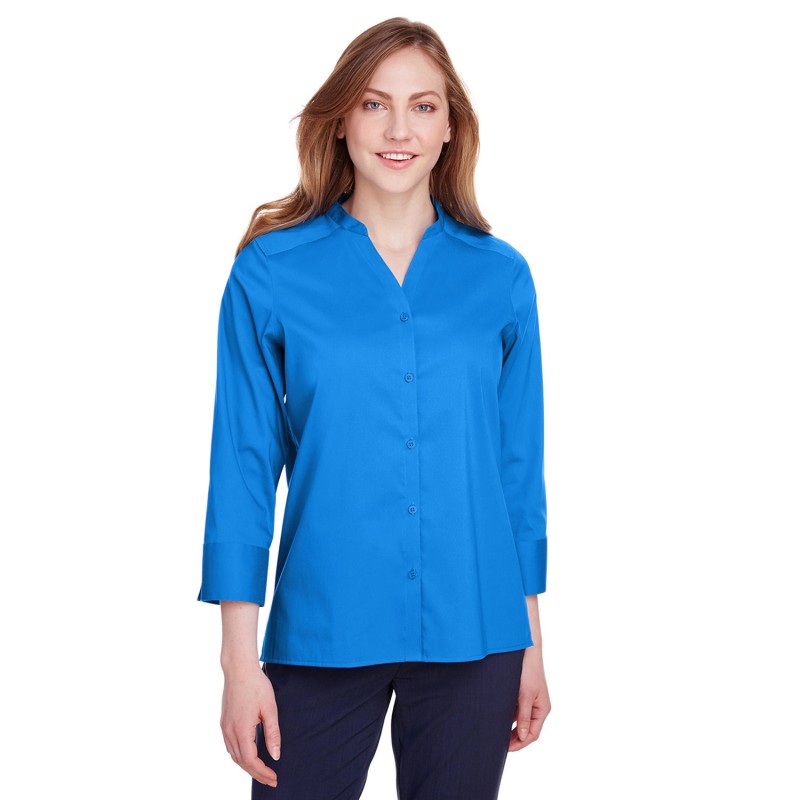Buy Devon & Jones DG560W Ladies Crown Collection Stretch Broadcloth 3/4 Sleeve Blouse | ApparelChoice.ca