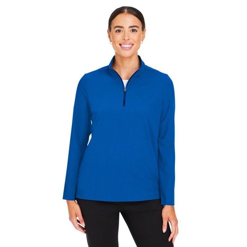 Buy Devon & Jones DG410W Crownlux Performance Ladies Windsor Welded Quarter-Zip | ApparelChoice.ca