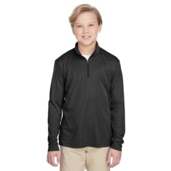 Buy Team 365 TT31HY Youth Zone Sonic Heather Performance Quarter-Zip | ApparelChoice.ca