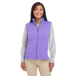 Buy Devon & Jones DG797W Ladies Newbury Melange Fleece Vest | ApparelChoice.ca
