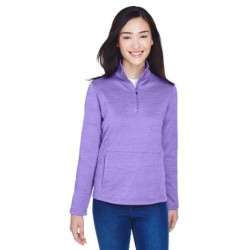 Buy Devon & Jones DG798W Ladies Newbury Melange Fleece Quarter-Zip | ApparelChoice.ca