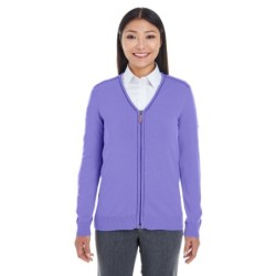 Buy Devon & Jones DG478W Ladies Manchester Fully-Fashioned Full-Zip Cardigan Sweater | ApparelChoice.ca