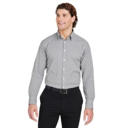 Buy Devon & Jones DG536 Crownlux Performance Men's Gingham Shirt | ApparelChoice.ca