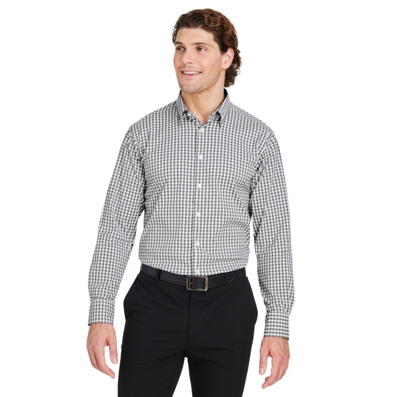 Buy Devon & Jones DG536 Crownlux Performance Men's Gingham Shirt | ApparelChoice.ca