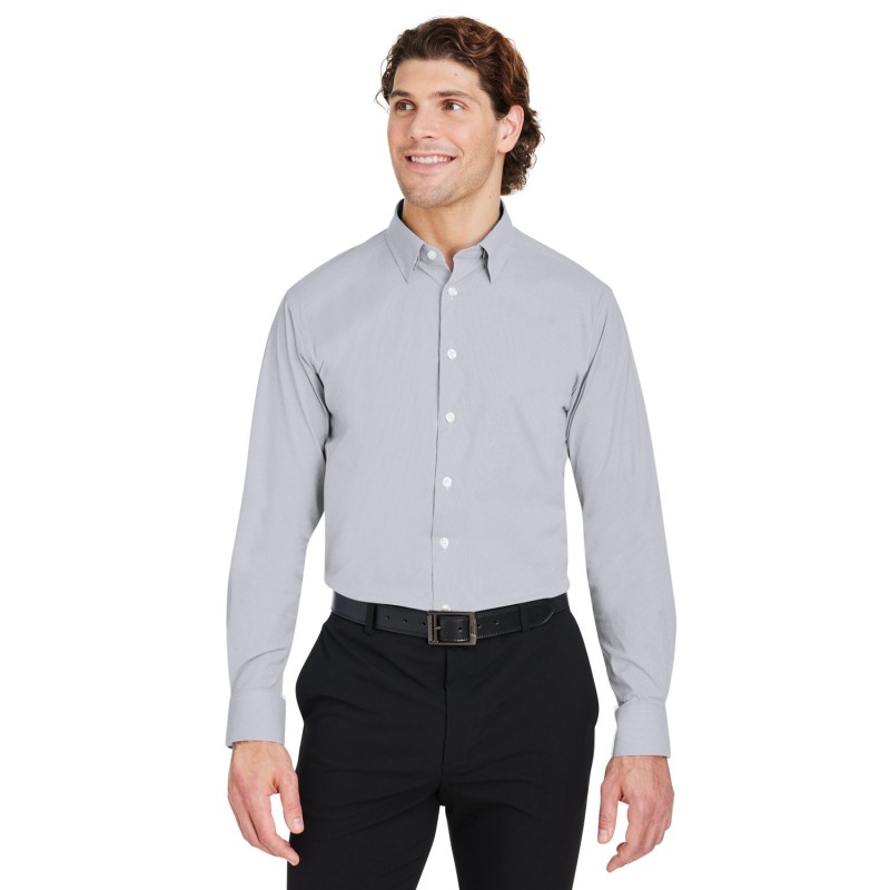 Buy Devon & Jones DG537 Crownlux Performance Men's Microstripe Shirt | ApparelChoice.ca