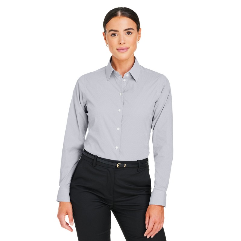 Buy Devon & Jones DG537W Crownlux Performance Ladies Microstripe Shirt | ApparelChoice.ca