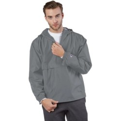 Buy Champion CO200 Adult Packable Anorak 1/4 Zip Jacket | ApparelChoice.ca