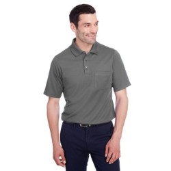 Buy Devon & Jones DG20P Men's CrownLux Performance Plaited Polo with Pocket | ApparelChoice.ca