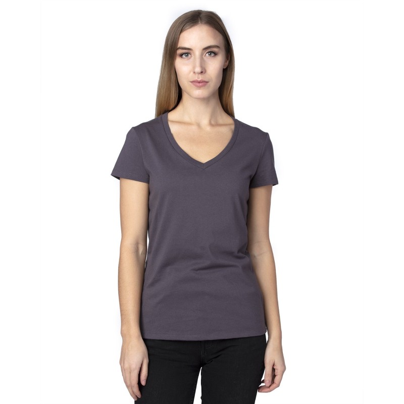 Buy Threadfast 200RV Ladies Ultimate CVC V-Neck T-Shirt | ApparelChoice.ca