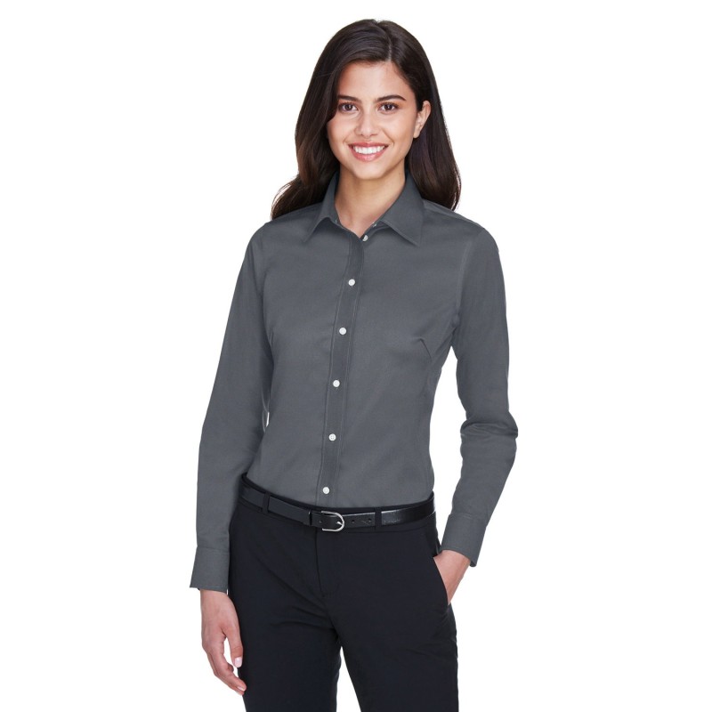 Buy Devon & Jones DG530W Ladies Crown Collection Solid Stretch Twill Woven Shirt | ApparelChoice.ca