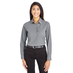 Buy Devon & Jones DG535W CrownLux Performance Ladies Tonal Mini Check Woven Shirt | ApparelChoice.ca