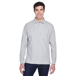 Buy Devon & Jones D110 Men's Pima Pique Long-Sleeve Polo | ApparelChoice.ca