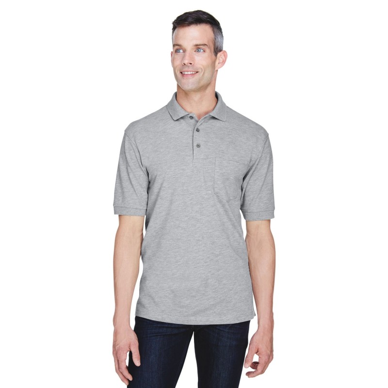 Buy Harriton M265P Men's Easy Blend Polo with Pocket | ApparelChoice.ca
