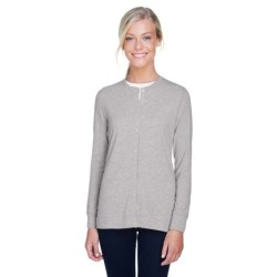 Buy Devon & Jones DP181W Ladies Perfect Fit Ribbon Cardigan | ApparelChoice.ca