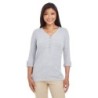 Buy Devon & Jones DP186W Ladies Perfect Fit Y-Placket Convertible Sleeve Knit Top | ApparelChoice.ca